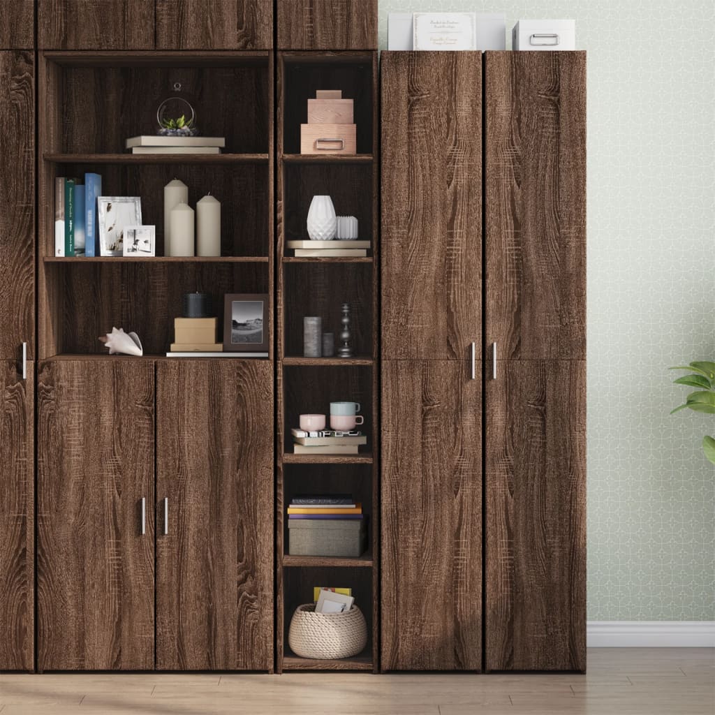 Highboard 30X41X185 Cm Engineered Wood