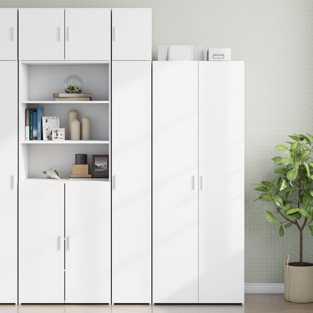 Slim Storage Cabinet 30X42.5X225 Cm Engineered Wood