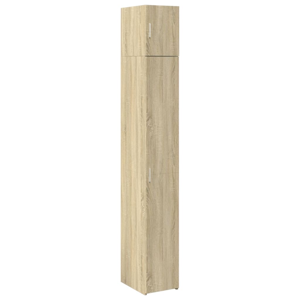 Slim Storage Cabinet 30X42.5X225 Cm Engineered Wood