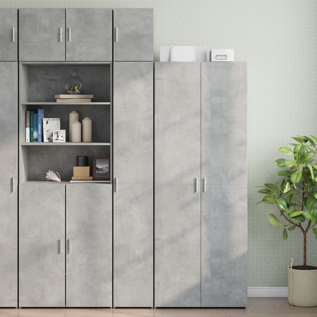Slim Storage Cabinet 30X42.5X225 Cm Engineered Wood