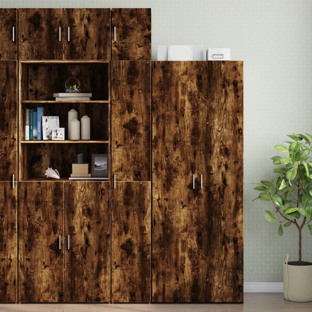 Slim Storage Cabinet 30X42.5X225 Cm Engineered Wood