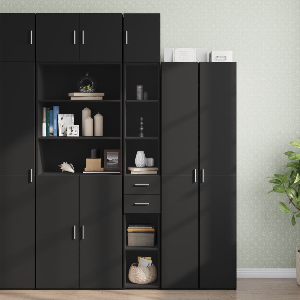 Slim Storage Cabinet 30X42.5X225 Cm Engineered Wood