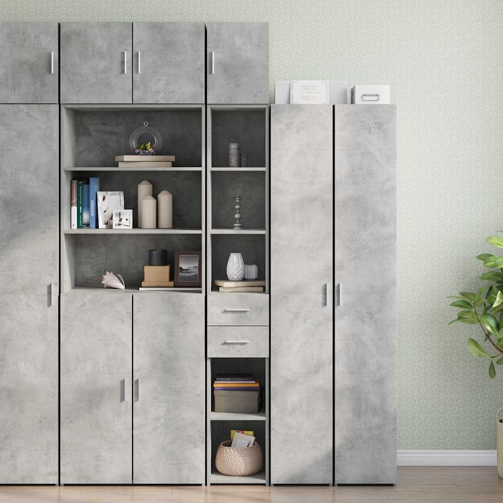 Slim Storage Cabinet 30X42.5X225 Cm Engineered Wood