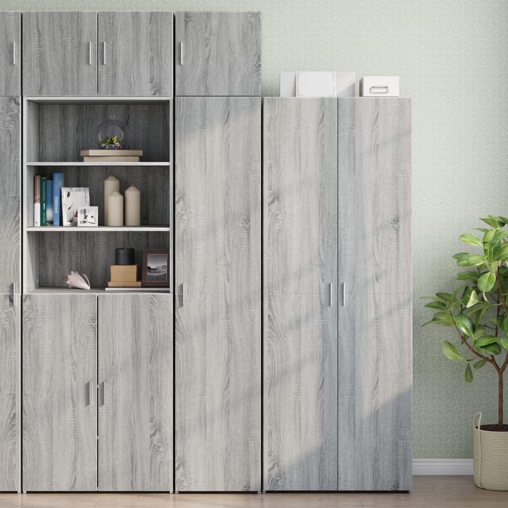 Slim Storage Cabinet 40X42.5X225 Cm Engineered Wood