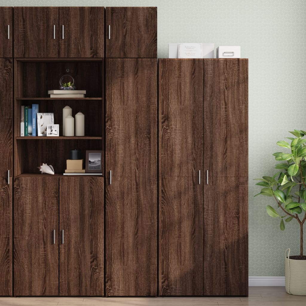 Slim Storage Cabinet 40X42.5X225 Cm Engineered Wood