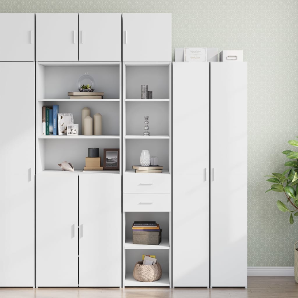 Slim Storage Cabinet 40X42.5X225 Cm Engineered Wood