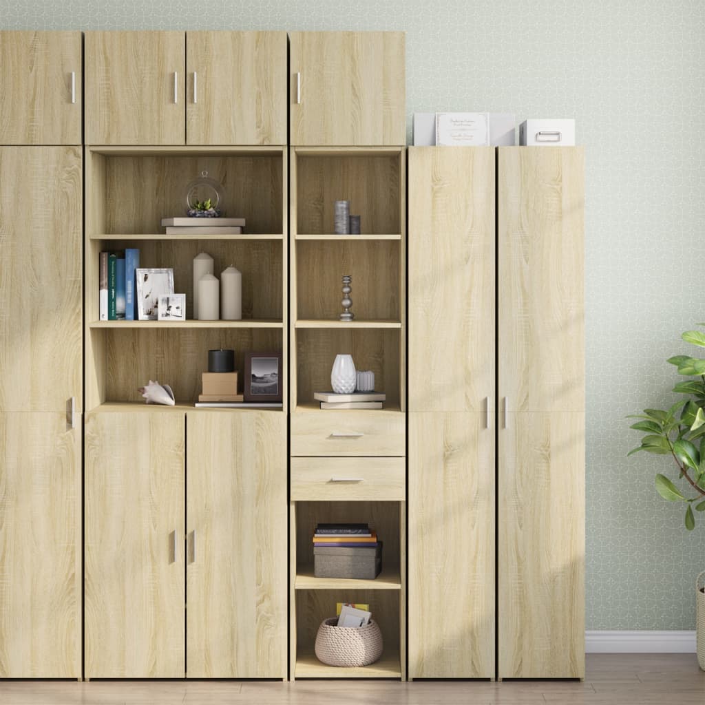 Slim Storage Cabinet 40X42.5X225 Cm Engineered Wood