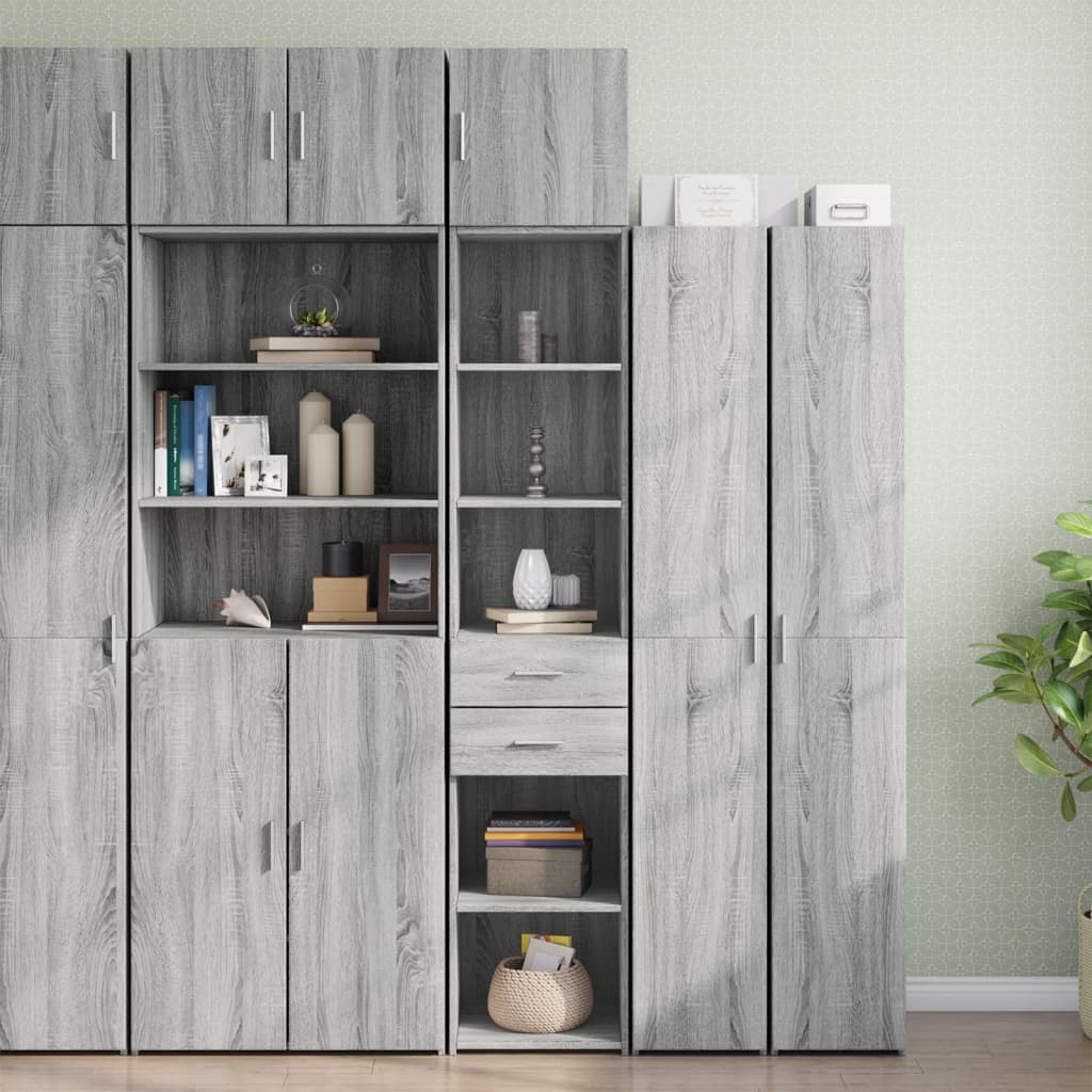 Slim Storage Cabinet 40X42.5X225 Cm Engineered Wood