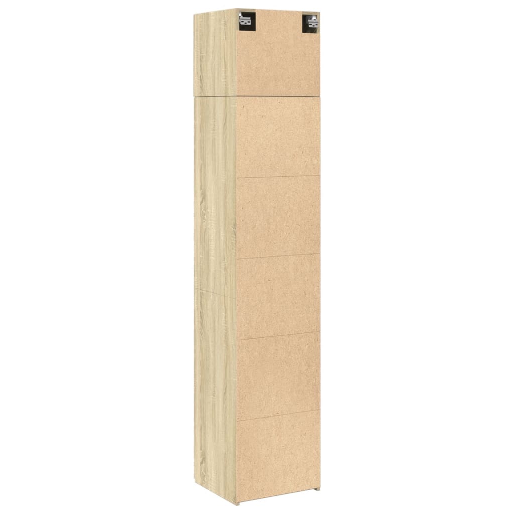 Slim Storage Cabinet 45X42.5X225 Cm Engineered Wood