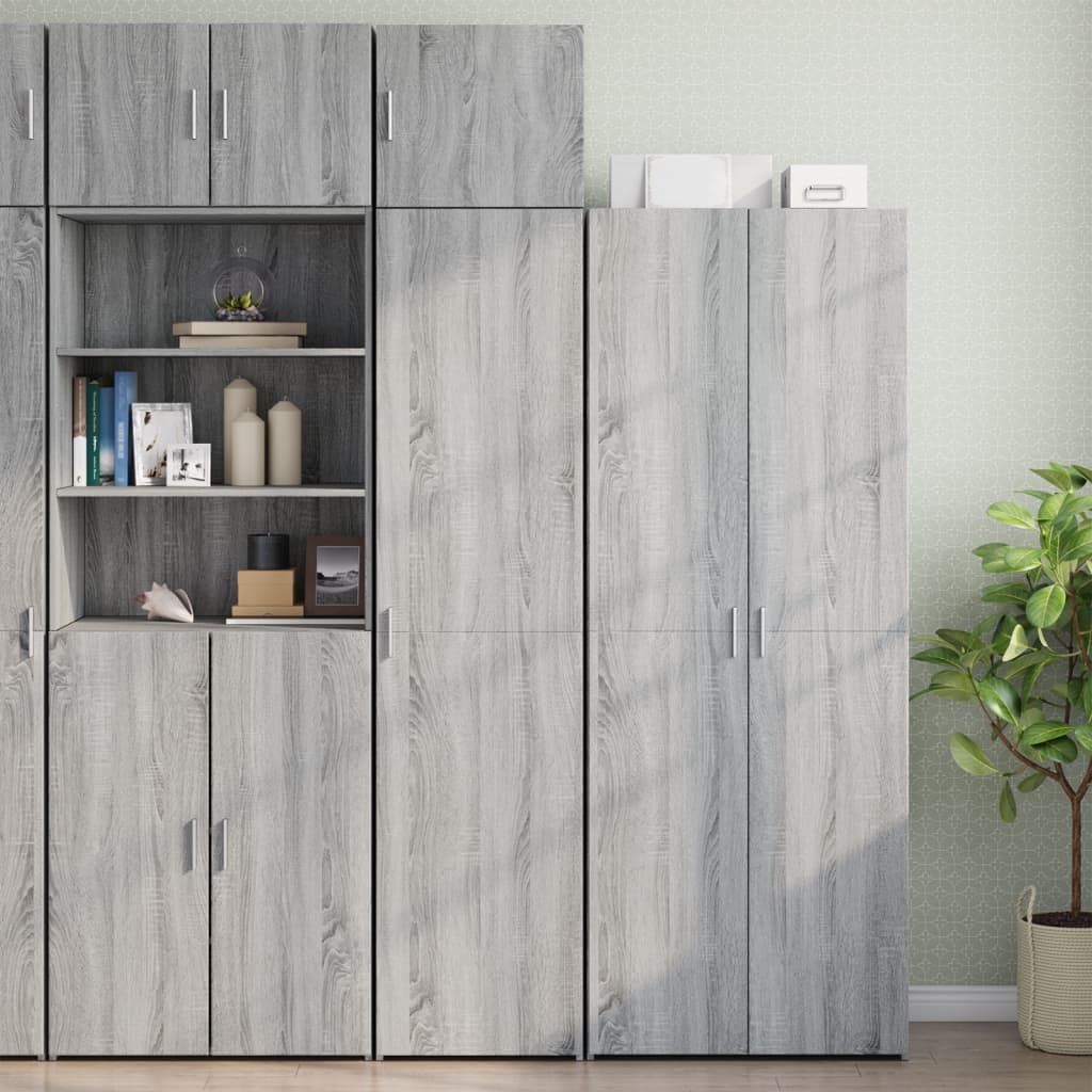 Slim Storage Cabinet 45X42.5X225 Cm Engineered Wood