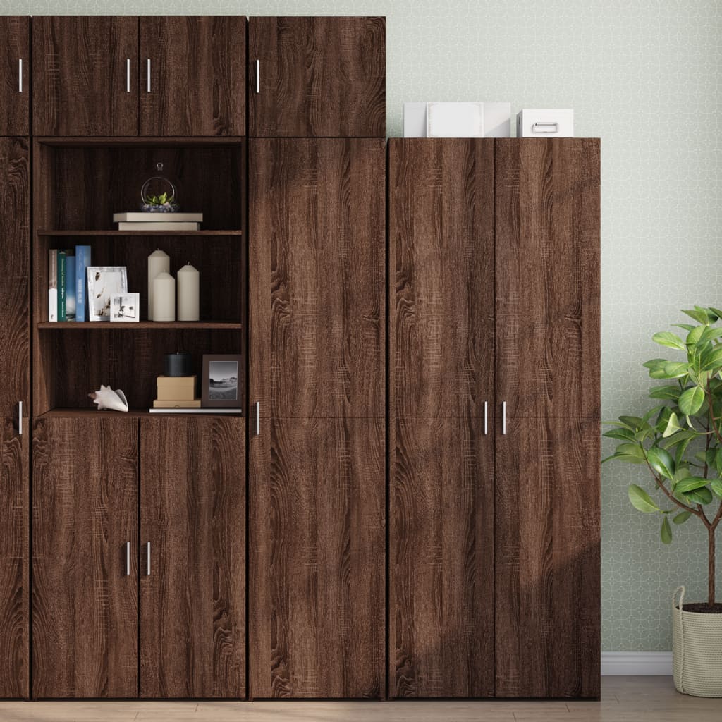 Slim Storage Cabinet 45X42.5X225 Cm Engineered Wood
