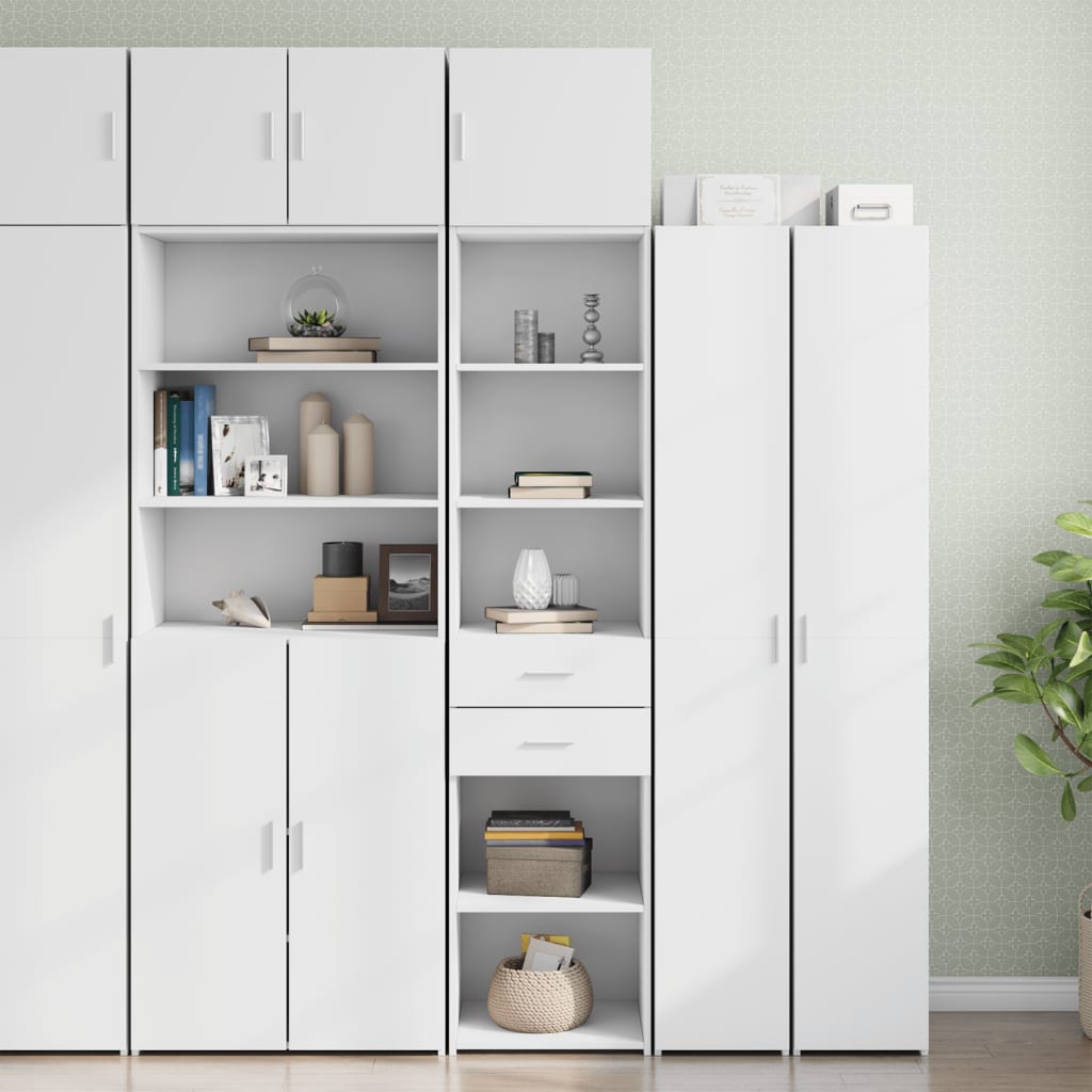 Slim Storage Cabinet 45X42.5X225 Cm Engineered Wood
