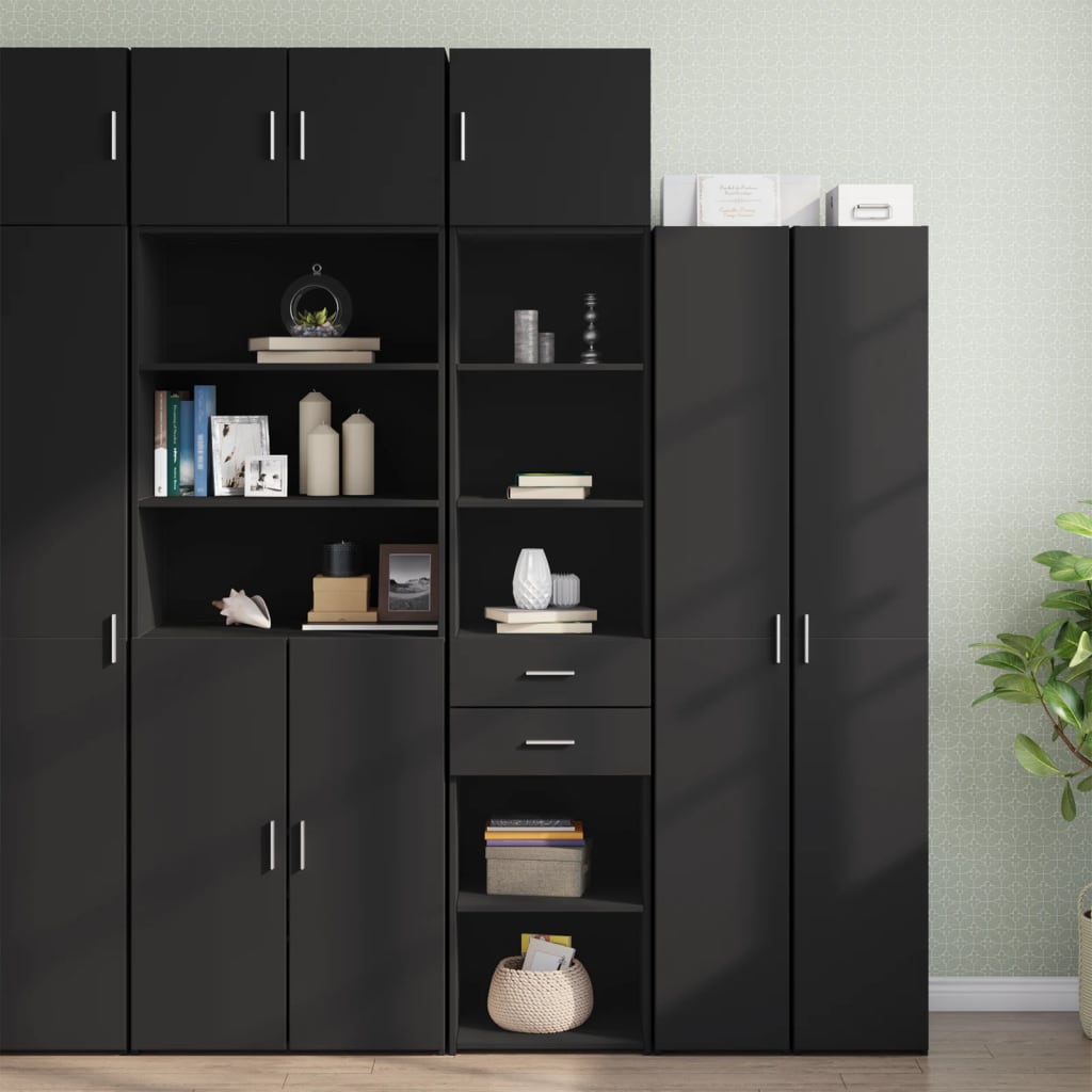 Slim Storage Cabinet 45X42.5X225 Cm Engineered Wood
