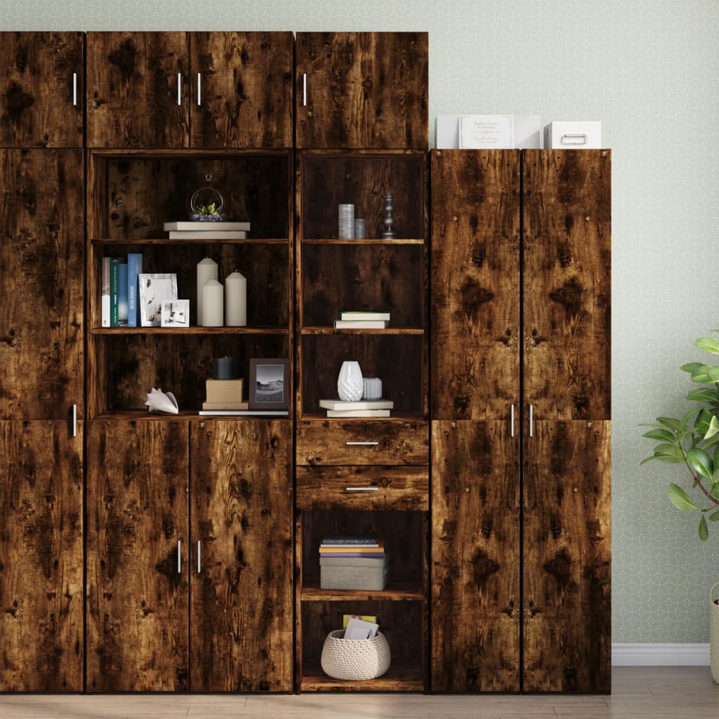 Slim Storage Cabinet 45X42.5X225 Cm Engineered Wood