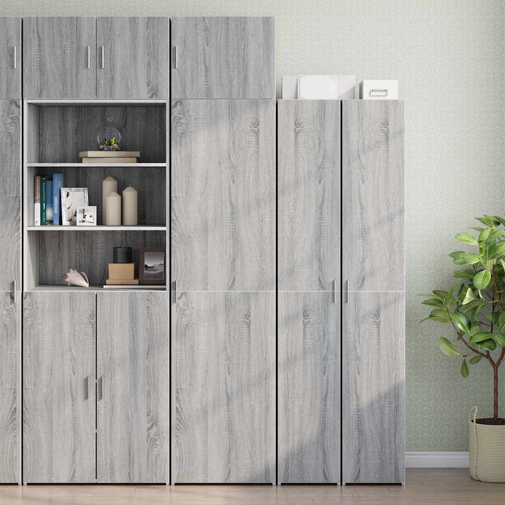 Slim Storage Cabinet 50X42.5X225 Cm Engineered Wood