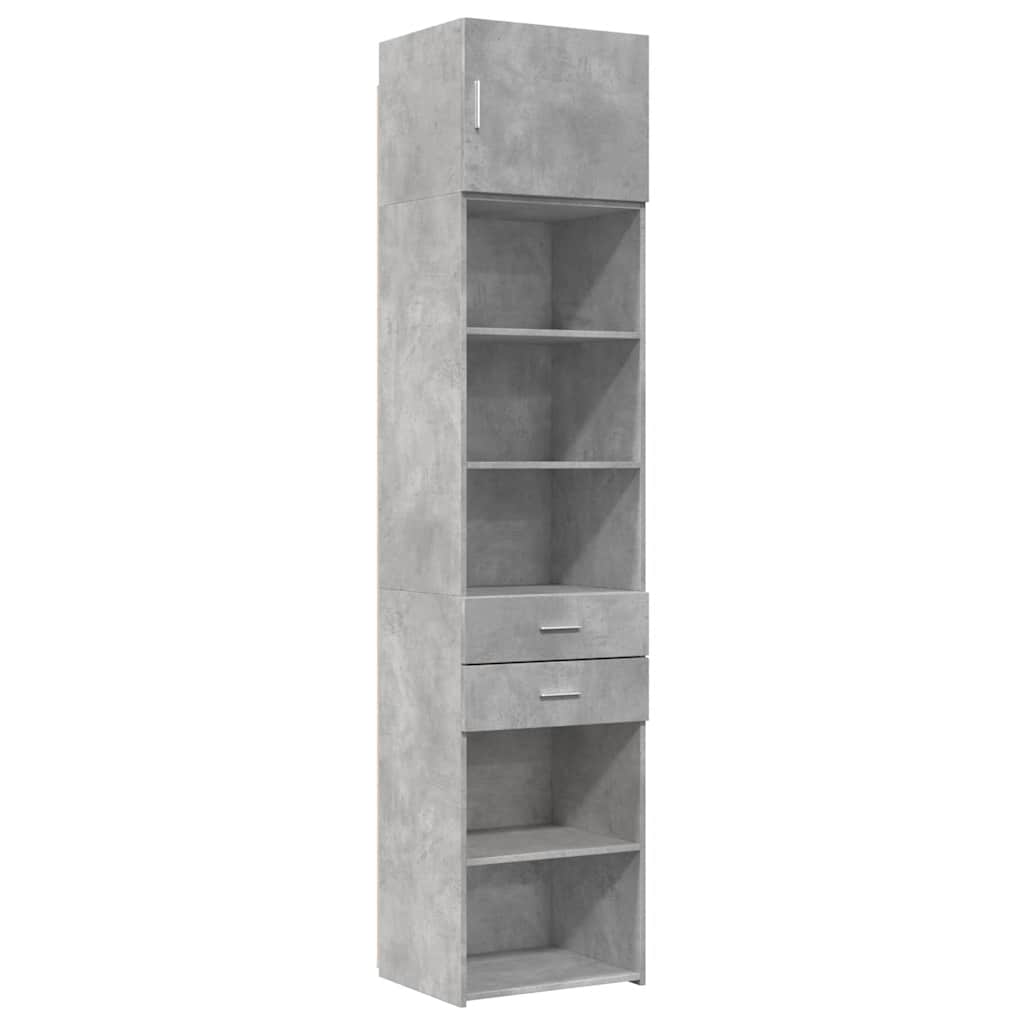 Slim Storage Cabinet 50X42.5X225 Cm Engineered Wood