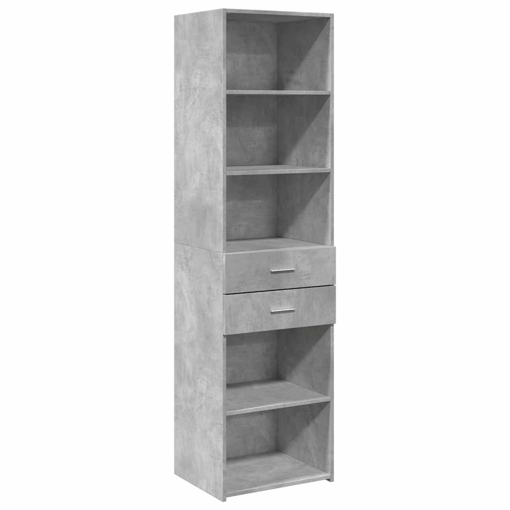 Slim Storage Cabinet 50X42.5X225 Cm Engineered Wood