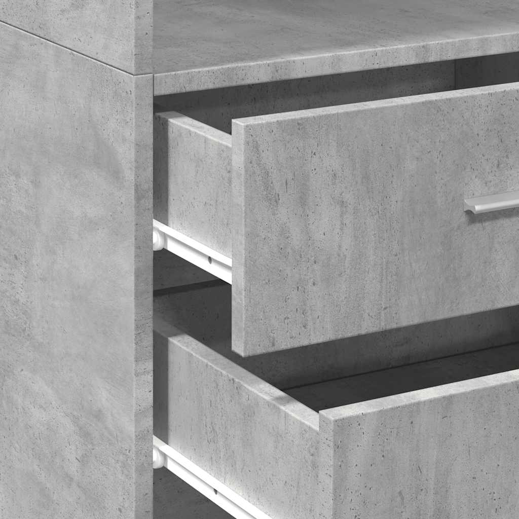 Slim Storage Cabinet 50X42.5X225 Cm Engineered Wood