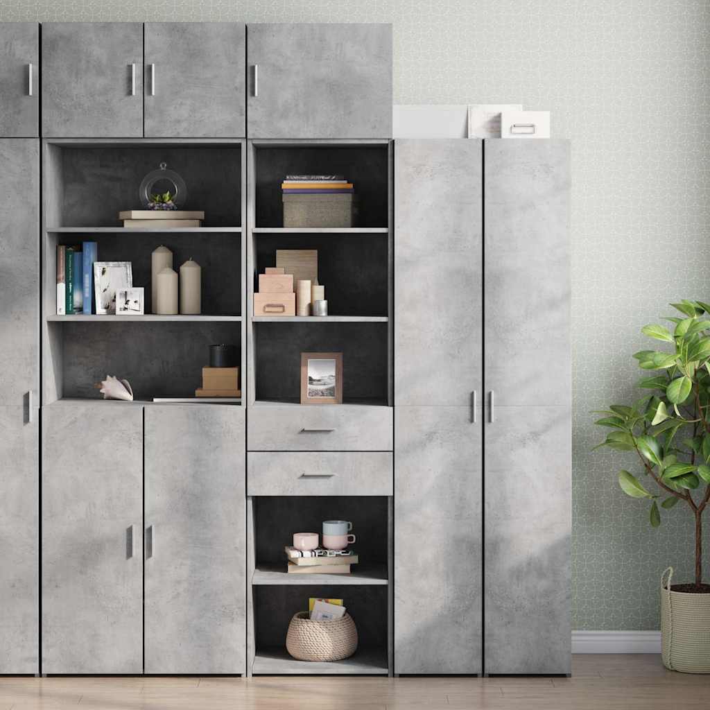 Slim Storage Cabinet 50X42.5X225 Cm Engineered Wood