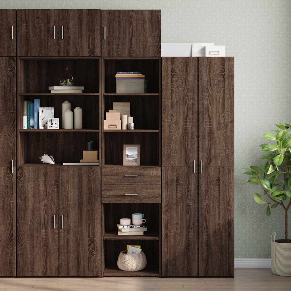 Slim Storage Cabinet 50X42.5X225 Cm Engineered Wood