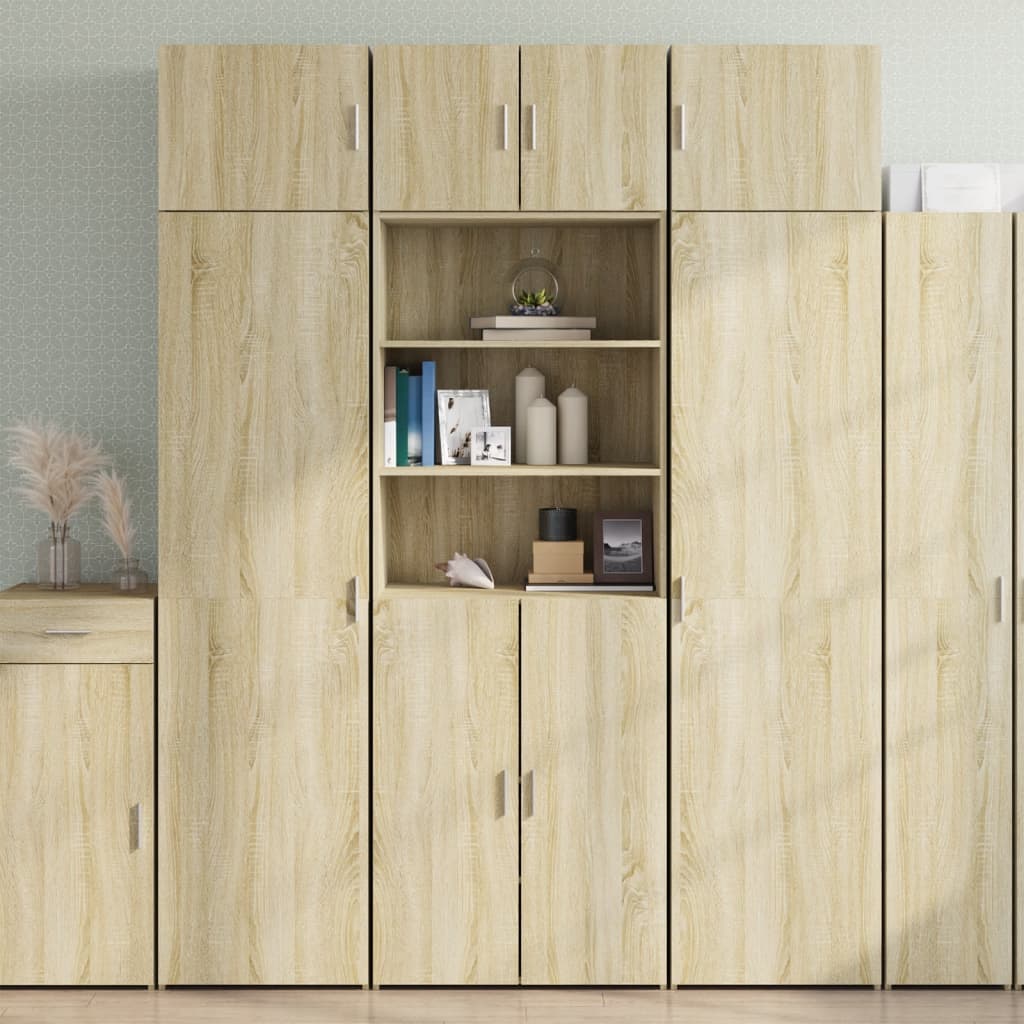 Storage Cabinet 70X42.5X225 Cm Engineered Wood