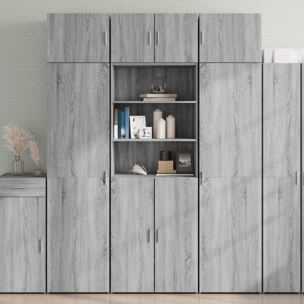 Storage Cabinet 70X42.5X225 Cm Engineered Wood