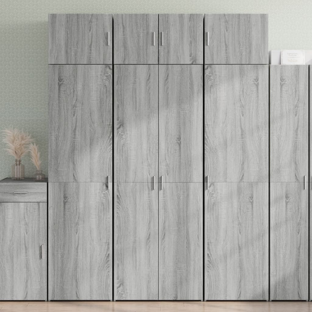 Storage Cabinet 70X42.5X225 Cm Engineered Wood