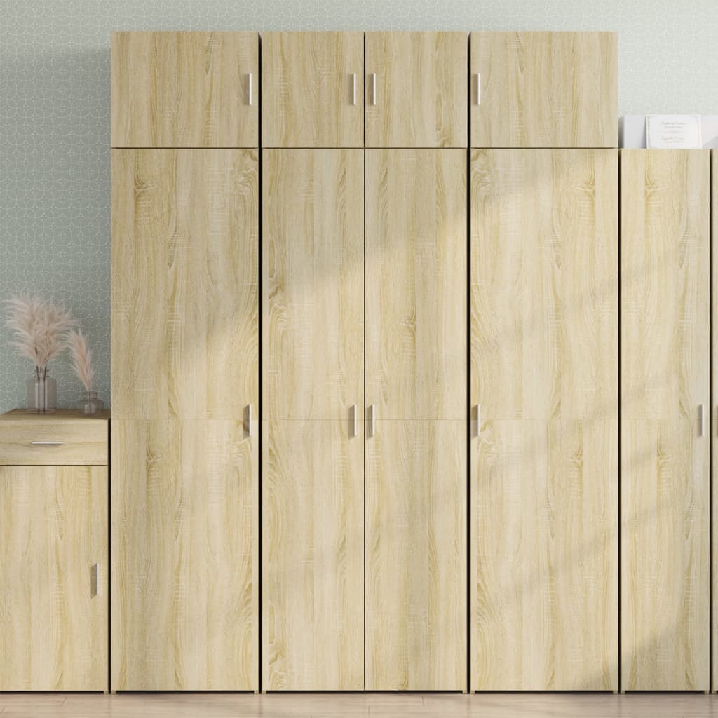 Storage Cabinet 70X42.5X225 Cm Engineered Wood