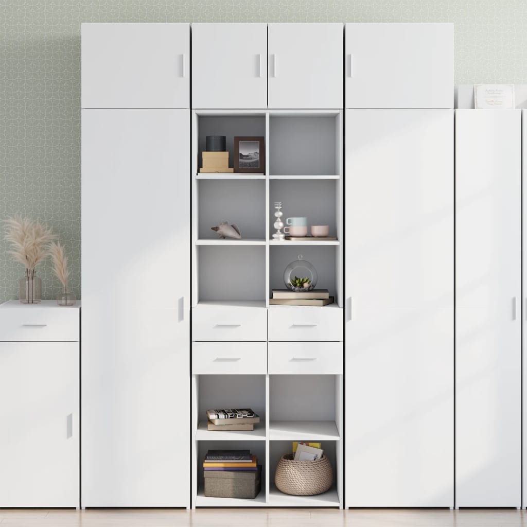 Storage Cabinet 70X42.5X225 Cm Engineered Wood