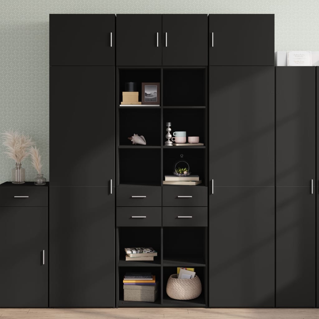 Storage Cabinet 70X42.5X225 Cm Engineered Wood