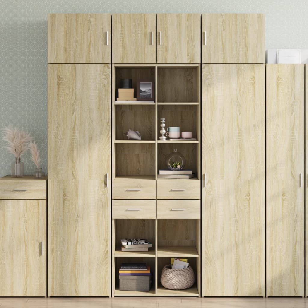 Storage Cabinet 70X42.5X225 Cm Engineered Wood
