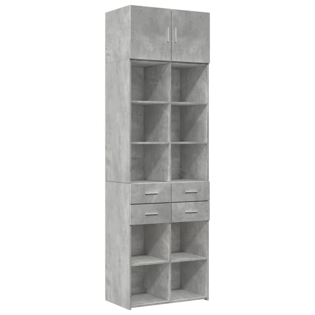 Storage Cabinet 70X42.5X225 Cm Engineered Wood