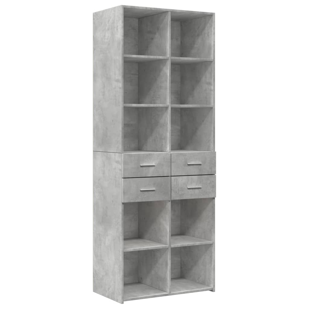 Storage Cabinet 70X42.5X225 Cm Engineered Wood