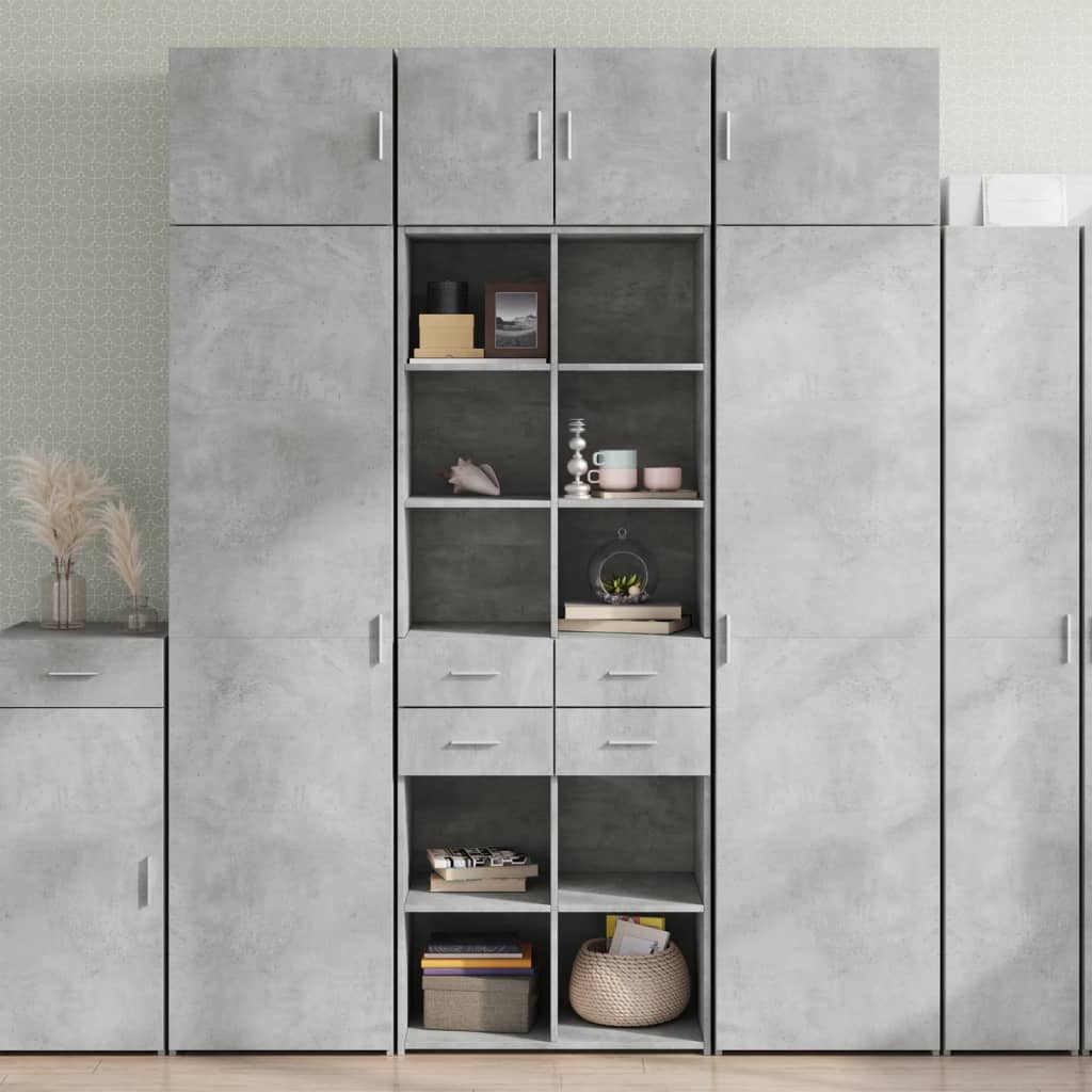 Storage Cabinet 70X42.5X225 Cm Engineered Wood