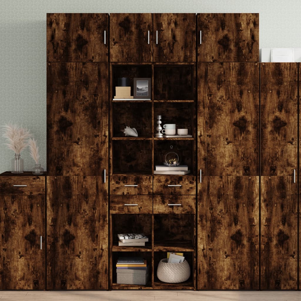 Storage Cabinet 70X42.5X225 Cm Engineered Wood