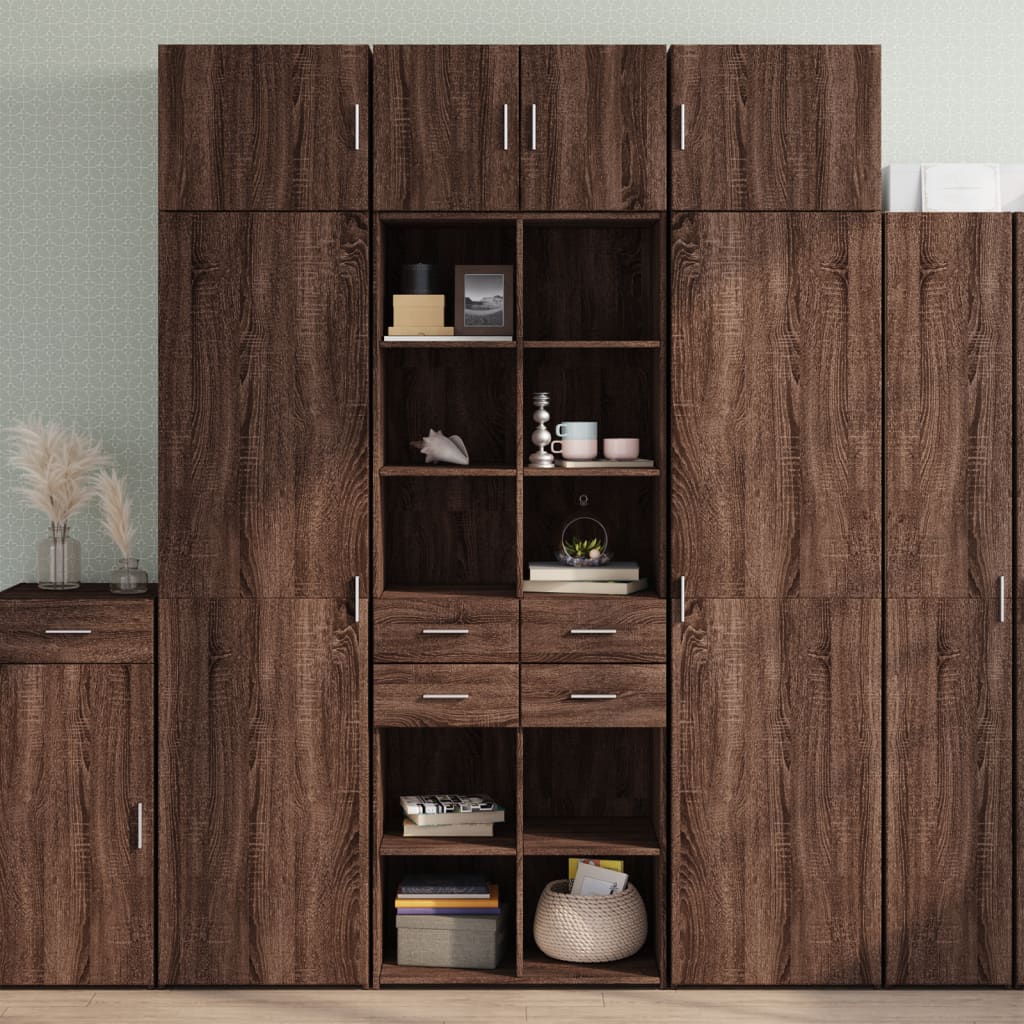 Storage Cabinet 70X42.5X225 Cm Engineered Wood