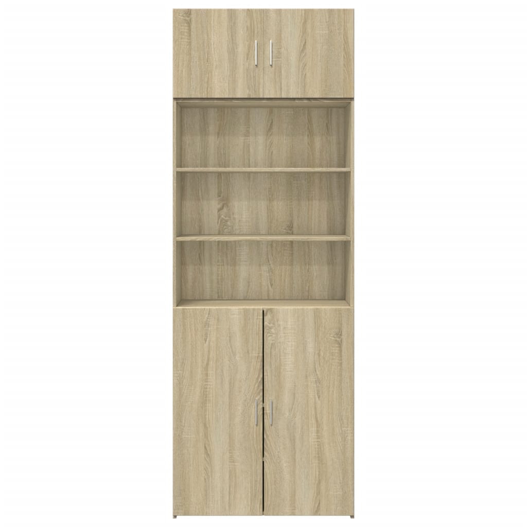 Storage Cabinet 80X42.5X225 Cm Engineered Wood