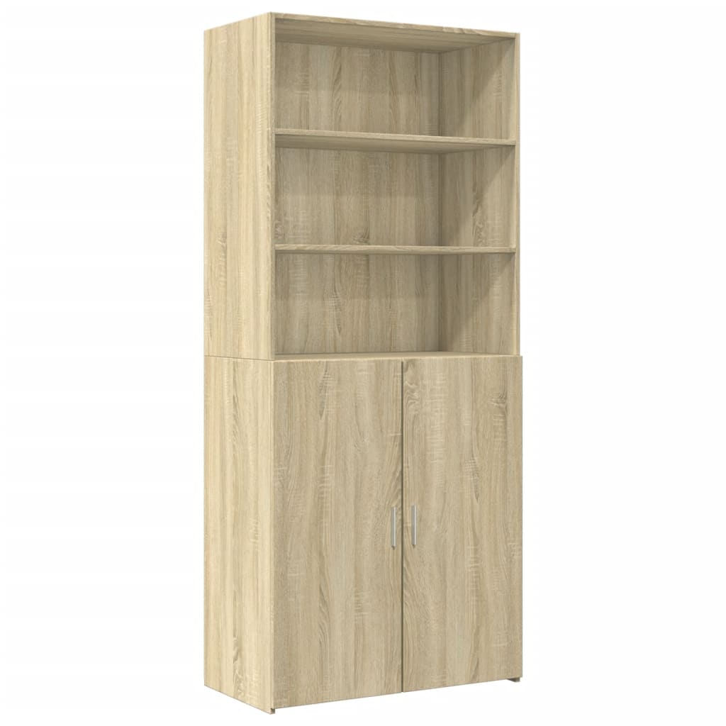 Storage Cabinet 80X42.5X225 Cm Engineered Wood