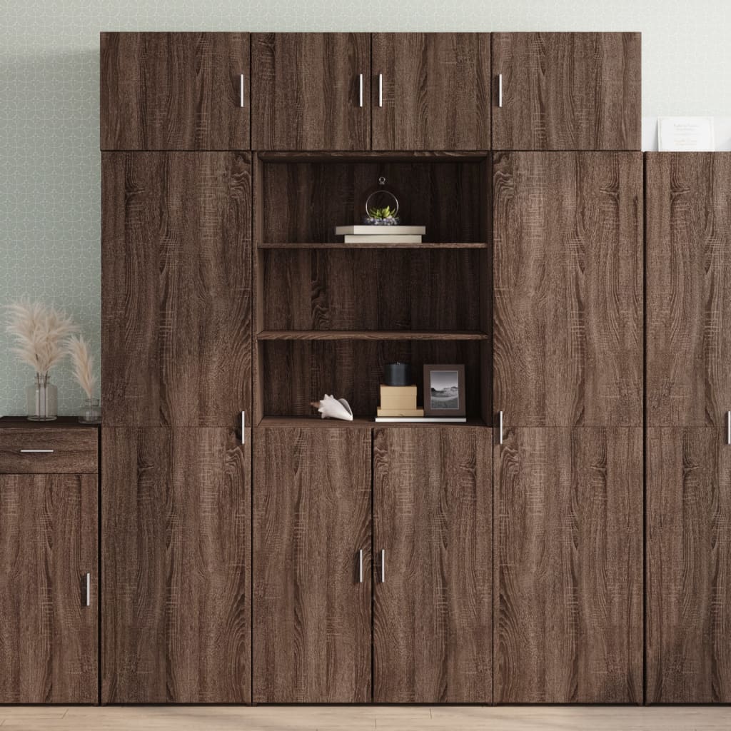 Storage Cabinet 80X42.5X225 Cm Engineered Wood
