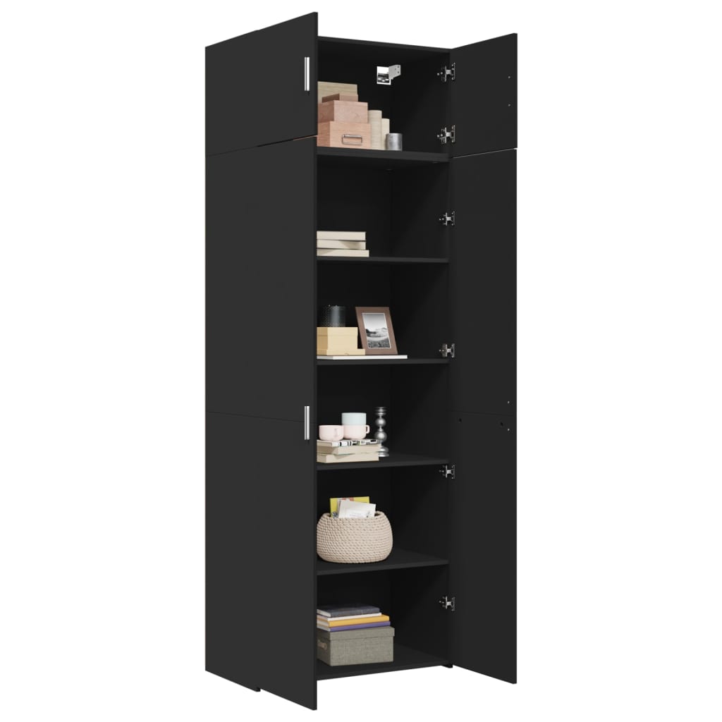 Storage Cabinet 80X42.5X225 Cm Engineered Wood