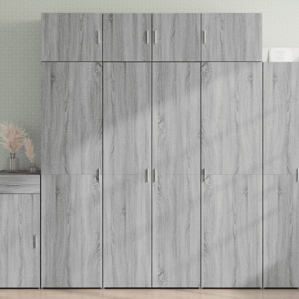 Storage Cabinet 80X42.5X225 Cm Engineered Wood