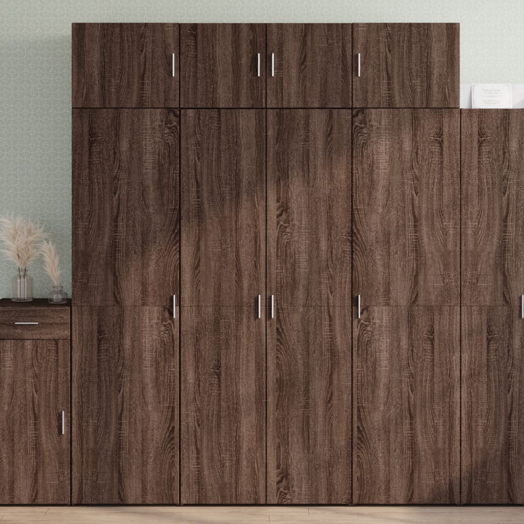 Storage Cabinet 80X42.5X225 Cm Engineered Wood