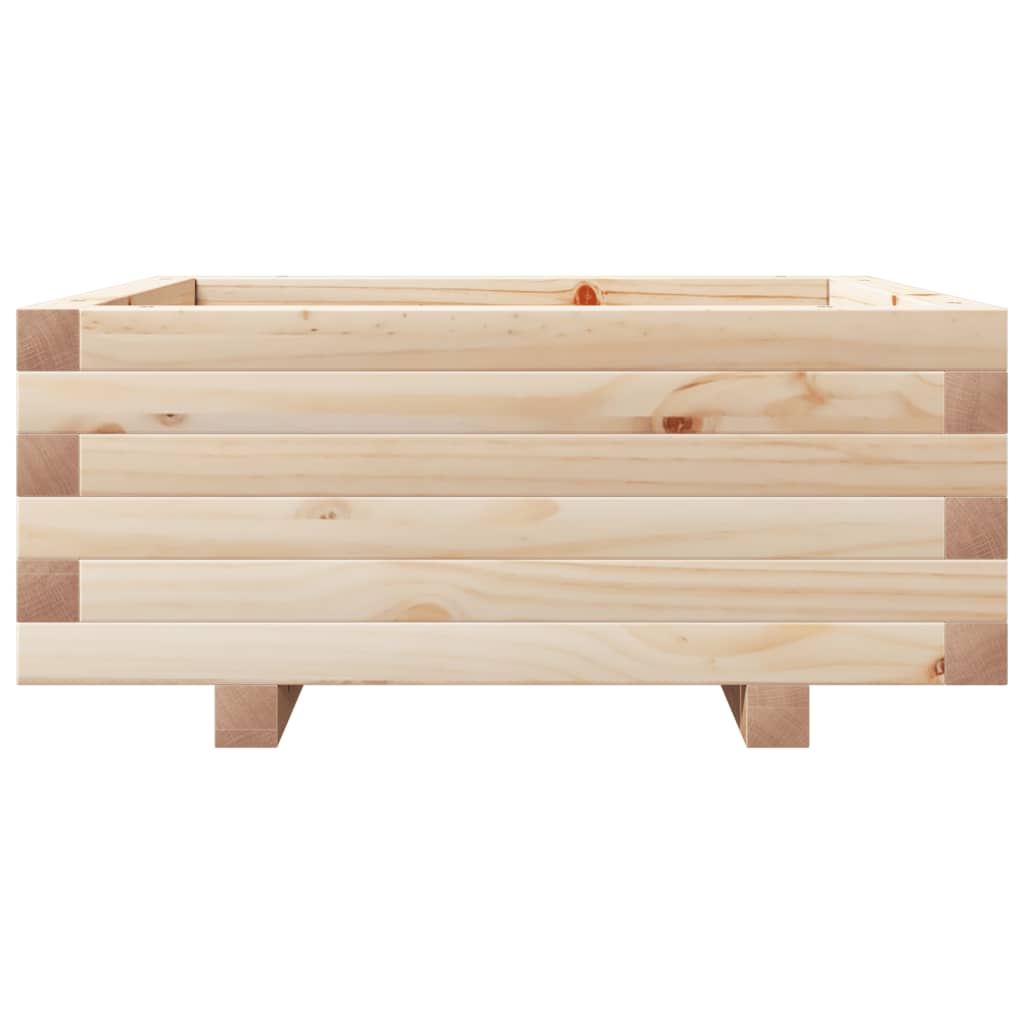 Garden Planter 60X60X26.5 Cm Solid Wood Pine