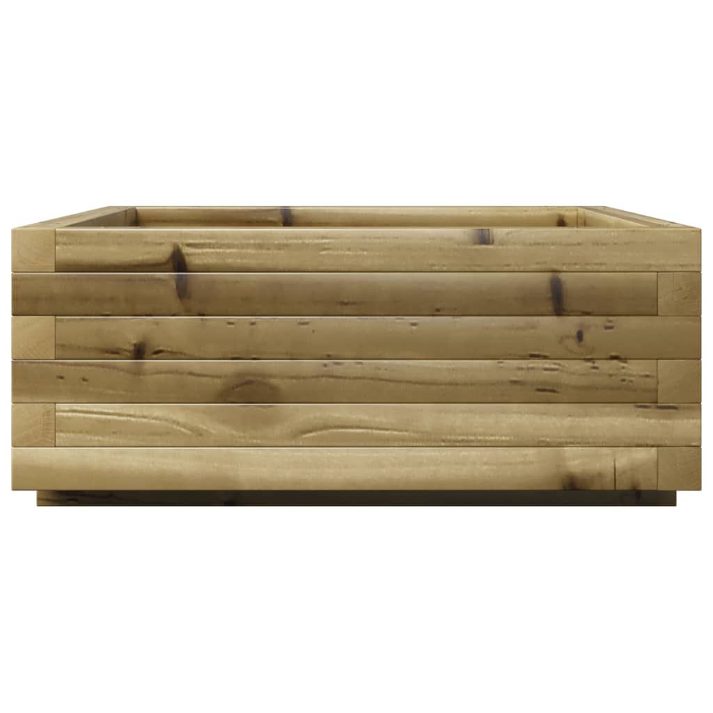 Garden Planter 60X60X26.5 Cm Impregnated Wood Pine