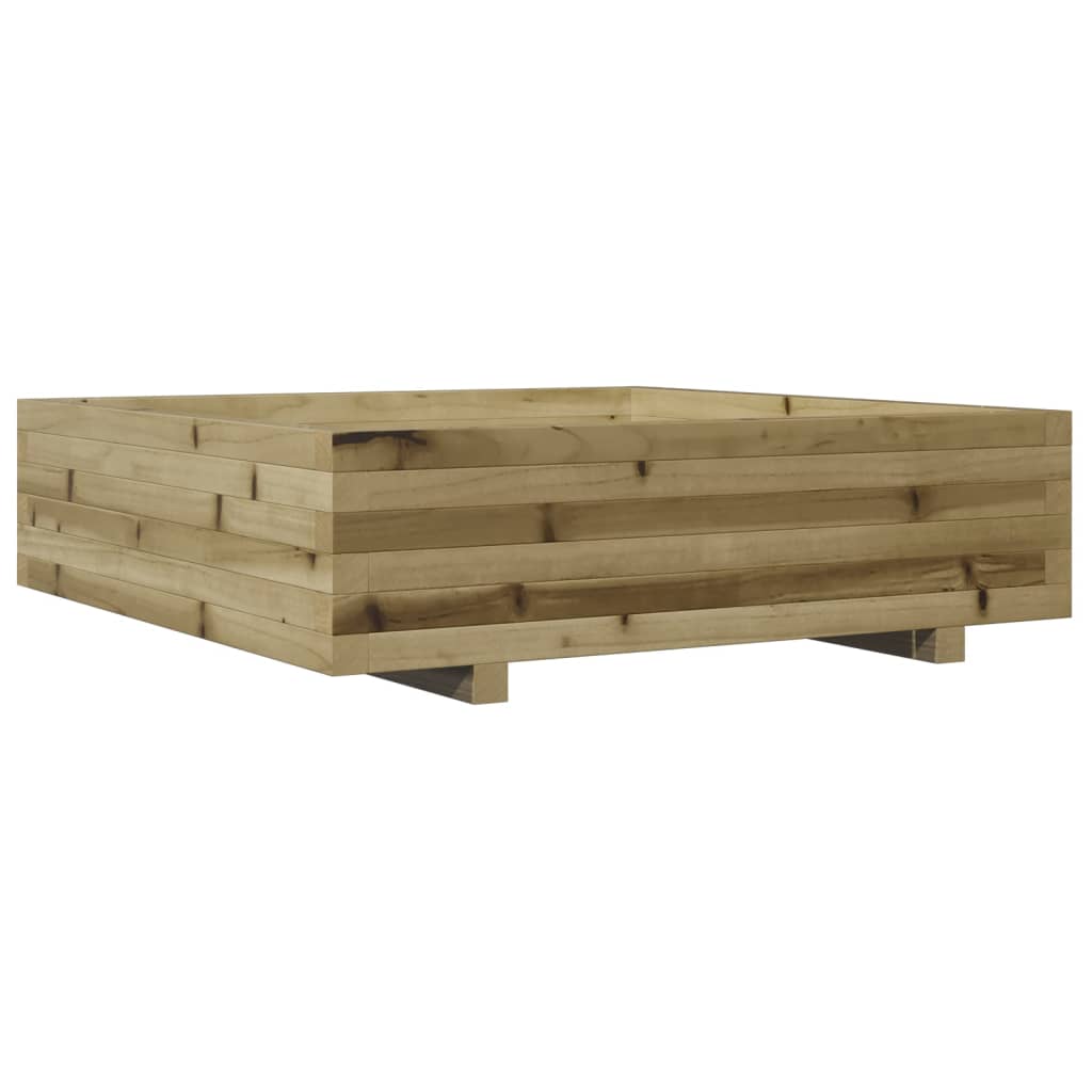 Garden Planter 90X90X26.5 Cm Impregnated Wood Pine