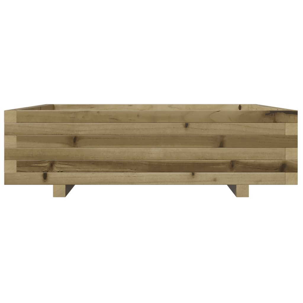 Garden Planter 90X90X26.5 Cm Impregnated Wood Pine