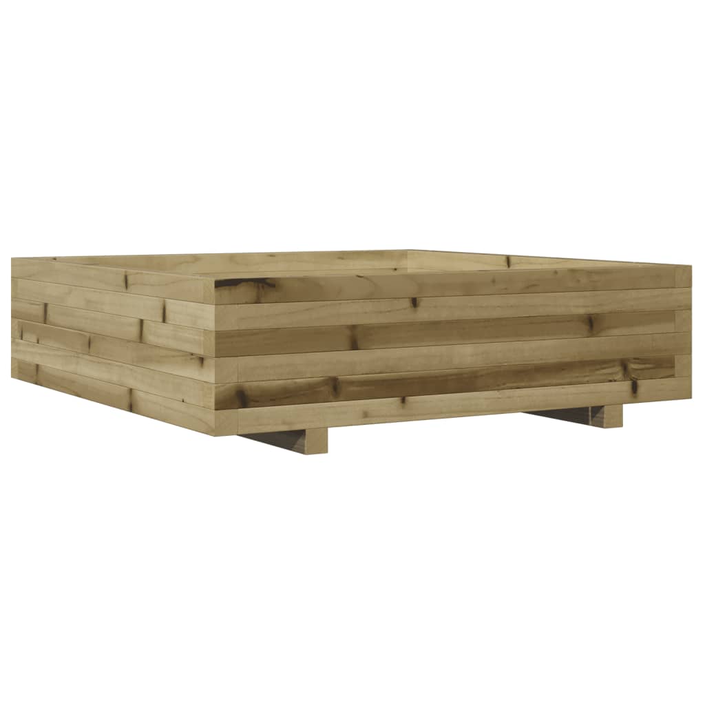 Garden Planter 90X90X26.5 Cm Impregnated Wood Pine