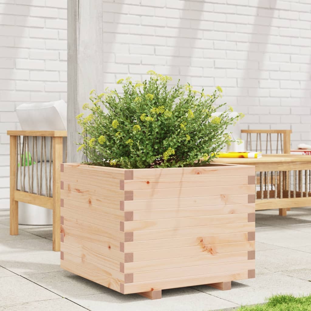 Garden Planter 60X60X49.5 Cm Solid Wood Pine
