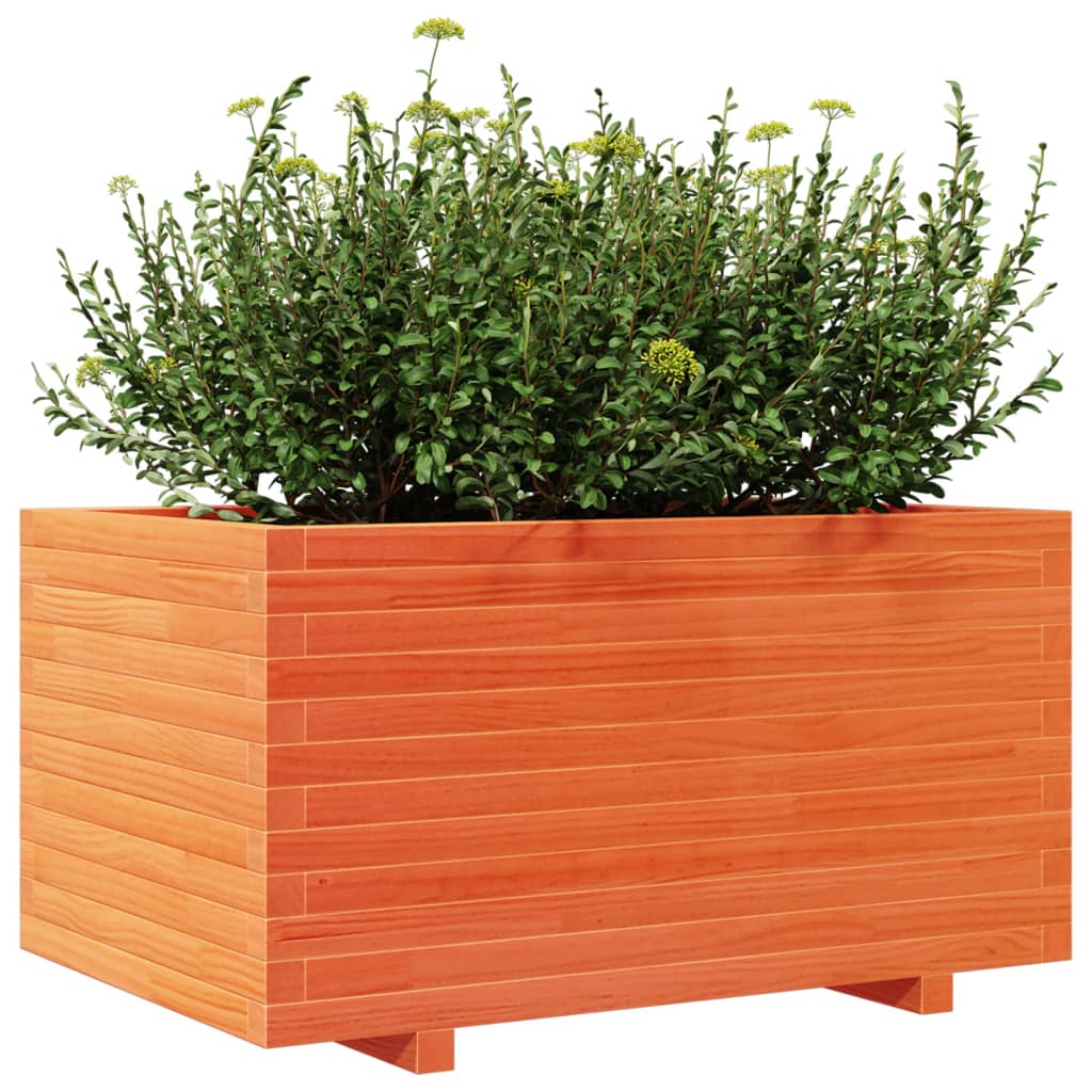 Garden Planter Wax Brown 90X60X49.5 Cm Solid Wood Pine