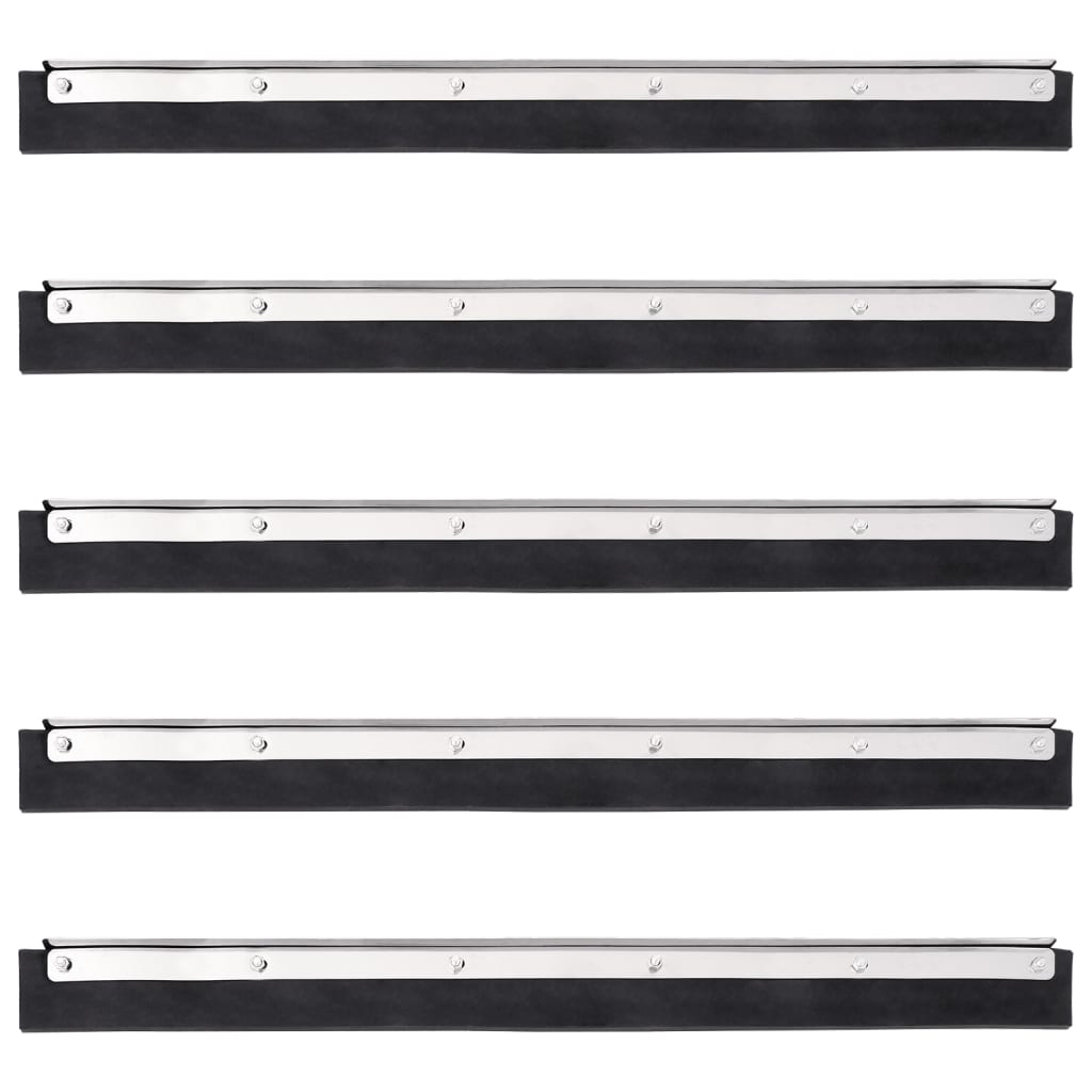 Floor Squeegee Heads 5 Pcs Steel And Rubber